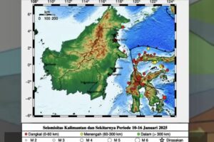Tujuh Gempa Bumi Guncang Kalimantan di Awal Tahun 2025