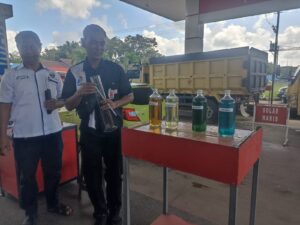 Polres Kukar Inspeksi SPBU, Pastikan BBM di SPBU Tenggarong Tidak Mengandung Oplosan