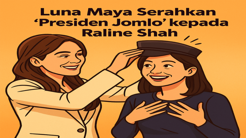 Luna Maya Serahkan ‘Presiden Jomlo’ kepada Raline Shah