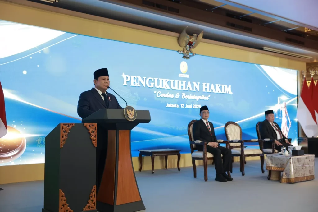 Prabowo: Kenaikan Gaji Hakim Bukan Pemanjaan, Tapi Fondasi Penegakan Hukum