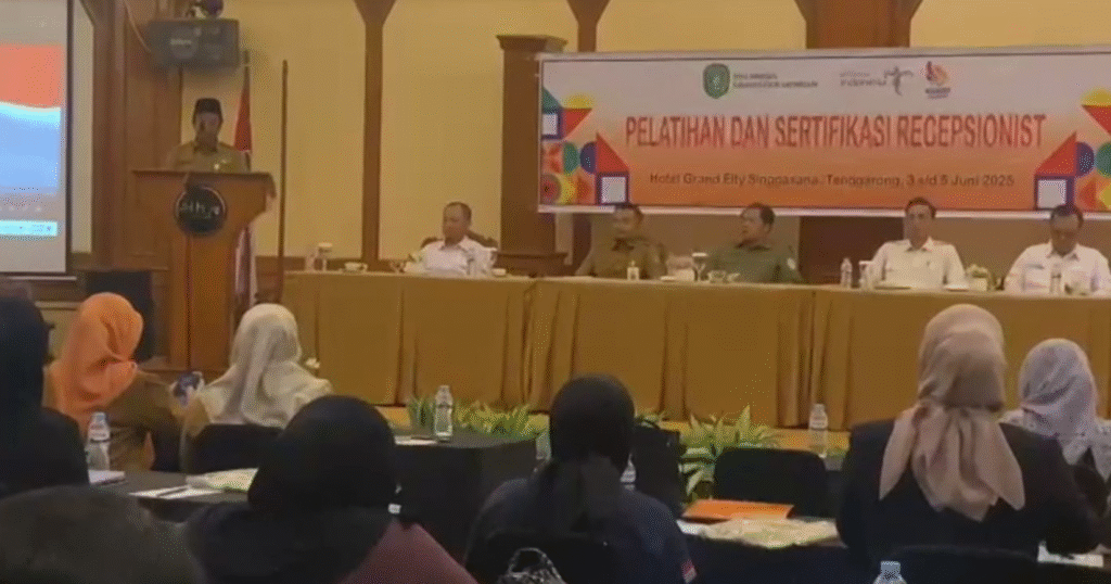 Dispar Kukar Gelar Pelatihan Sertifikasi Resepsionis, Siapkan SDM Pariwisata Sambut IKN