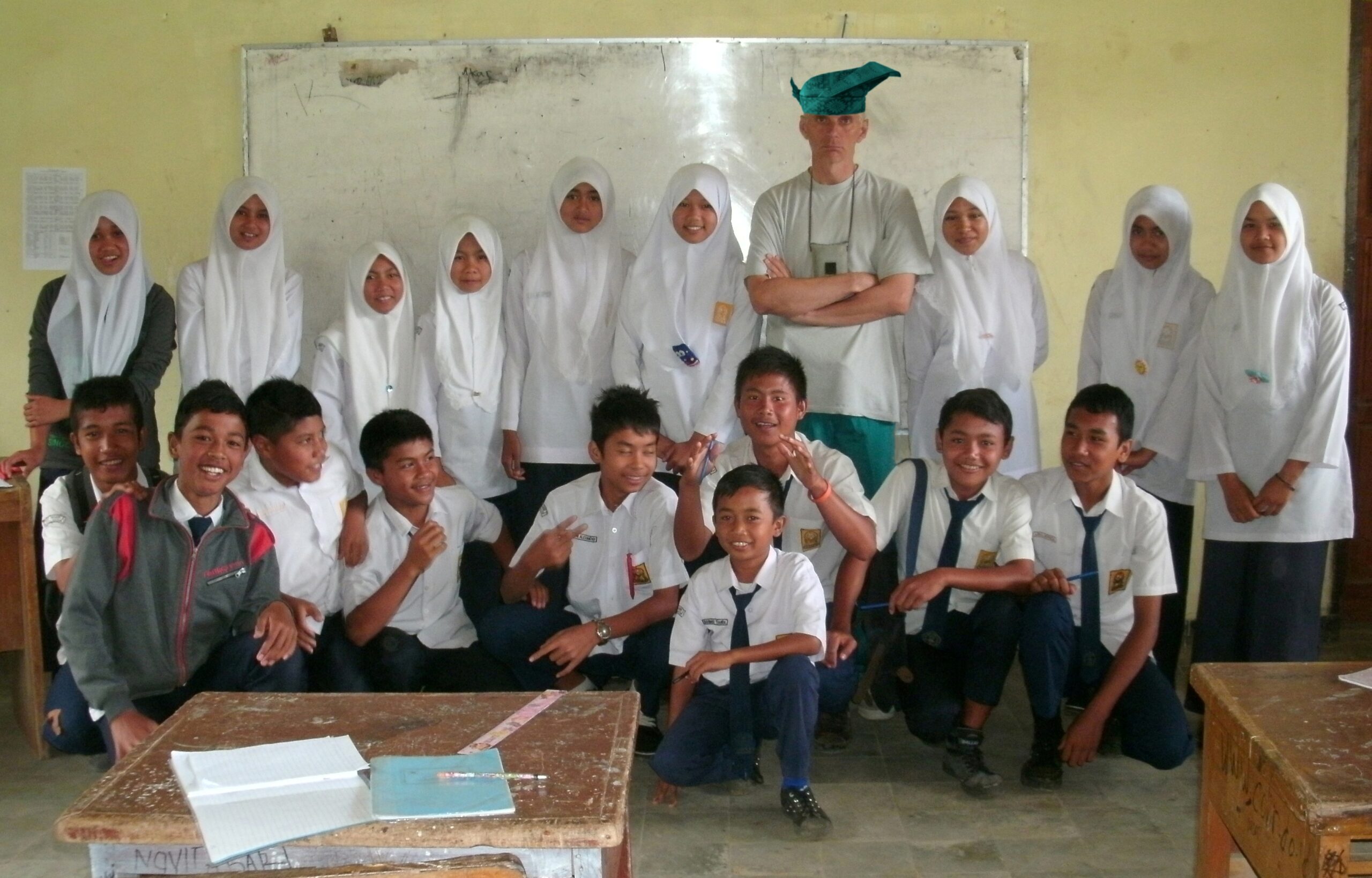 Suasana kelas di sekolah Indonesia
