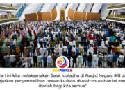 Iduladha Perdana di Masjid Negara IKN, Ribuan Paket Kurban Dibagikan ke Warga dan Pekerja
