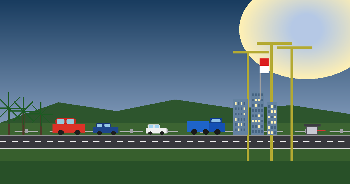 Ilustrasi kendaraan melintas di Tol Regional Nusantara selama libur Iduladha 1447 H