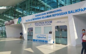 Terminal Bandara Sultan Aji Muhammad Sulaiman Sepinggan Balikpapan, ilustrasi kenaikan tiket pesawat yang mendorong inflasi Balikpapan pada Mei 2026.