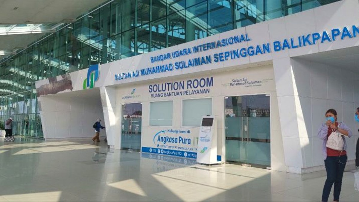 Terminal Bandara Sultan Aji Muhammad Sulaiman Sepinggan Balikpapan, ilustrasi kenaikan tiket pesawat yang mendorong inflasi Balikpapan pada Mei 2026.