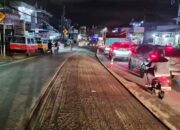 Jalan Soekarno-Hatta Km 4 Balikpapan Diperbaiki dengan Aspal Premium, Pengerjaan Malam Hari