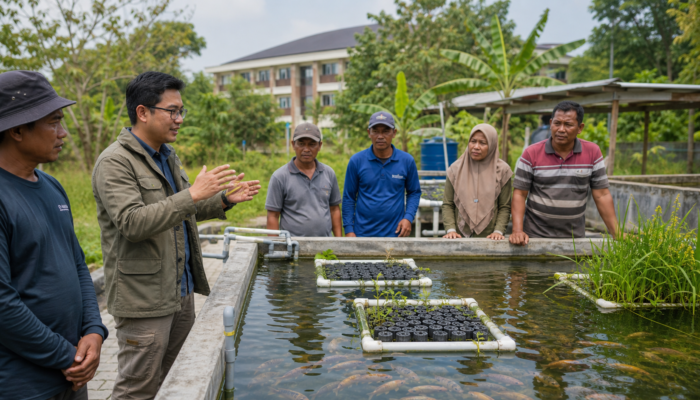 Teknologi Simbiotik, Senjata Dosen Unmul untuk Selamatkan Kolam Ikan Warga Samarinda