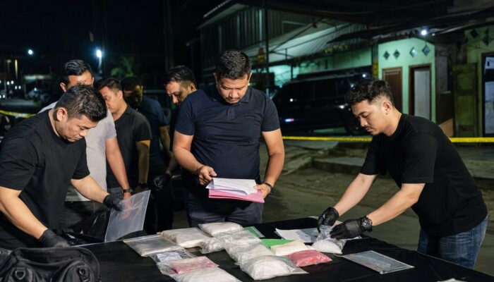 Polda Kaltim Bongkar Jaringan Sabu di Kukar, Satu Buron Bawa Senpi Rakitan