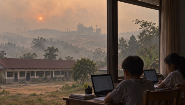 Kabut Asap Sepaku Memburuk, Sekolah Dekat IKN Terapkan PJJ