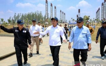 Progres pembangunan Kawasan Legislatif IKN yang ditinjau Ketua DPD RI bersama Otorita IKN di KIPP Nusantara